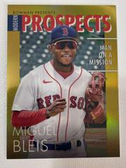 Miguel Bleis [Gold] Baseball Cards 2023 Bowman Modern Prospects Prices