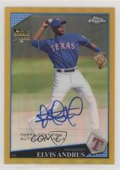 Elvis Andrus [Autograph Gold Refractor] Baseball Cards 2009 Topps Chrome Prices