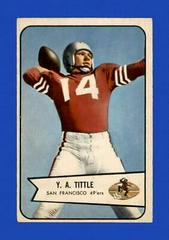 Y.A. Tittle #42 Football Cards 1954 Bowman Prices