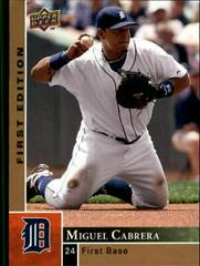 Miguel Cabrera #104 Baseball Cards 2009 Upper Deck First Edition Prices