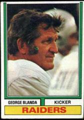 George Blanda #245 Football Cards 1974 Topps Prices