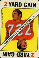 Sam Brunelli Football Cards 1971 Topps Game Cards Prices