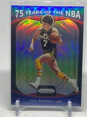 Pete Maravich #15 Basketball Cards 2021 Panini Donruss Optic 75 Years of the NBA Prices