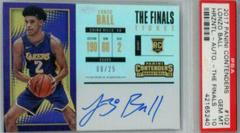 Lonzo Ball [Autograph the Finals] Basketball Cards 2017 Panini Contenders Prices