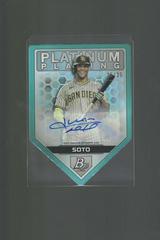 Juan Soto [Aqua Autograph] #PPDC-5 Baseball Cards 2022 Bowman Platinum Plating Die Cuts Prices