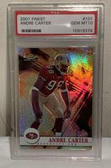 Andre Carter Football Cards 2001 Topps Finest Prices