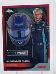 Alexander Albon [Red Refractor] #AM-AA Racing Cards 2023 Topps Chrome Formula 1 Armour Prices