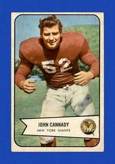 John Cannady #19 Football Cards 1954 Bowman Prices