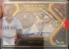 Fred Lynn [Orange] Baseball Cards 2022 Topps Tribute to MVPs Autographs Prices