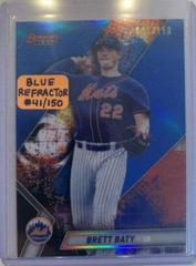 Brett Baty [Blue Refractor] #TP-29 Baseball Cards 2019 Bowman's Best Top Prospects Prices