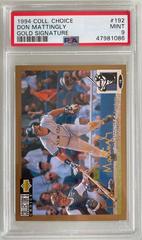 Don Mattingly [Gold Signature] #192 Baseball Cards 1994 Collector's Choice Prices