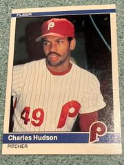 Charles Hudson #36 Baseball Cards 1984 Fleer Prices