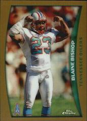 Blaine Bishop [Refractor] #131 Football Cards 1998 Topps Chrome Prices