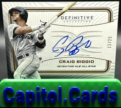 Craig Biggio Baseball Cards 2023 Topps Definitive Legendary Autograph Collection Prices