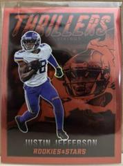 Justin Jefferson [Red] #TH-14 Football Cards 2022 Panini Rookies & Stars Thrillers Prices