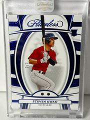 Steven Kwan [Sapphire] #53 Baseball Cards 2022 Panini Flawless Prices