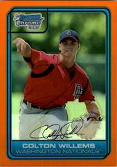 Colton Willems [Orange Refractor] #DP8 Baseball Cards 2006 Bowman Chrome Draft Picks Prices