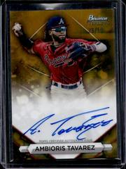 Ambioris Tavarez [Gold] #PA-AT Baseball Cards 2023 Bowman Sterling Prospect Autograph Prices