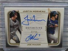 Justin Morneau, Joe Mauer Baseball Cards 2023 Topps Definitive Dual Autograph Collection Prices