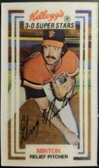 Greg Minton Baseball Cards 1983 Kellogg's Prices