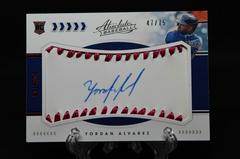 Yordan Alvarez [Material Signature Pink] #152 Baseball Cards 2020 Panini Absolute Prices