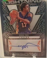 Rick Fox [Orange] #LSS-FOX Basketball Cards 2021 Panini Obsidian Lightning Strike Signatures Prices