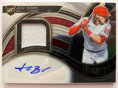 Alec Bohm Baseball Cards 2021 Panini Select Rookie Jersey Autographs Prices