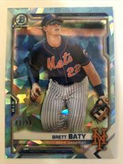 Brett Baty [Aqua Refractor] #BCP-67 Baseball Cards 2021 Bowman Sapphire Prices