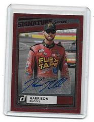 Harrison Rhodes [Red] #SS-HR Racing Cards 2021 Panini Donruss Nascar Signature Series Prices