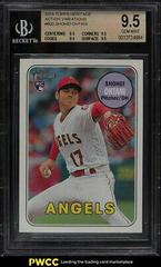 Shohei Ohtani [Action Variation] #600 Baseball Cards 2018 Topps Heritage Prices
