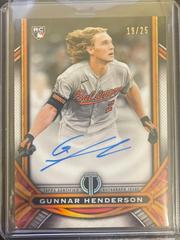 Gunnar Henderson [Orange] #LIA-GH Baseball Cards 2023 Topps Tribute League Inauguration Autographs Prices