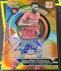 Edmond Tapsoba [Orange] Soccer Cards 2022 Topps Finest Bundesliga Autographs Prices