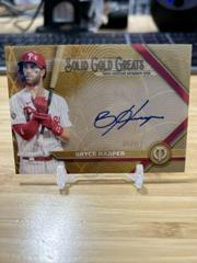 Bryce Harper [Red] #GGA-BH Baseball Cards 2022 Topps Tribute Solid Gold Greats Autographs Prices