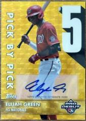 Elijah Green [Autograph Superfractor] Baseball Cards 2023 Topps Pro Debut Pick by Pick Prices