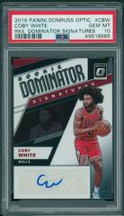 Coby White Basketball Cards 2019 Panini Donruss Optic Rookie Dominator Signatures Prices