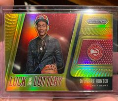 DE'Andre Hunter [Gold Prizm] #4 Basketball Cards 2019 Panini Prizm Luck of the Lottery Prices