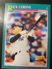 Rick Cerone Baseball Cards 1991 Score Prices