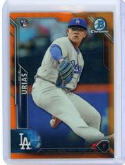 Julio Urias [Orange Refractor] #60 Baseball Cards 2016 Bowman Chrome Prices