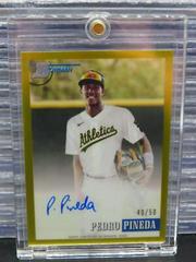Pedro Pineda [Gold] #93PA-PP Baseball Cards 2021 Bowman Heritage Chrome Prospect Autographs Prices