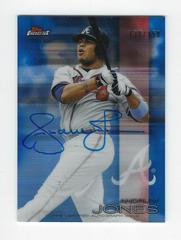 Andruw Jones [Blue Refractor] #FA-AJ Baseball Cards 2016 Topps Finest Autographs Prices