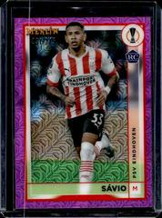 Savio [Pink Mojo] Soccer Cards 2022 Topps Merlin Chrome UEFA Club Competitions Prices