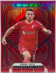 Diogo Jota [Electric Etch Red Flood] Soccer Cards 2021 Panini Obsidian Prices