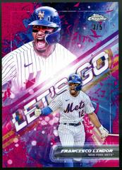 Francisco Lindor [Red Refractor] #LGC-14 Baseball Cards 2023 Topps Big League Let's Go Chrome Prices