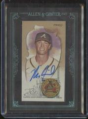 Max Fried [Black] #MA-MF Baseball Cards 2023 Topps Allen & Ginter Mini Framed Autographs Prices