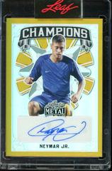 Neymar Jr. [Prismatic Gold] Soccer Cards 2022 Leaf Metal Champions Autographs Prices