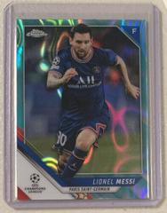 Lionel Messi [Aqua Lava Refractor] Soccer Cards 2021 Topps Chrome UEFA Champions League Prices