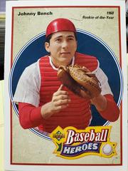 Johnny Bench [1968 rookie of the year] Baseball Cards 1992 Upper Deck Heroes Bench Morgan Prices