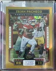 Isiah Pacheco [Gold Zone] #121 Football Cards 2023 Panini Score Prices