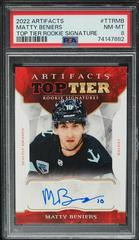 Matty Beniers #TTR-MB Hockey Cards 2022 Upper Deck Artifacts Top Tier Rookie Signatures Prices