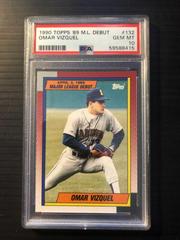 Omar Vizquel #132 Baseball Cards 1990 Topps Major League Debut Prices
